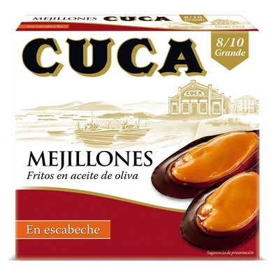 Mejillones en escabeche Cuca lata 69 g-0 Mejillones en escabeche Cuca lata 69 g-0