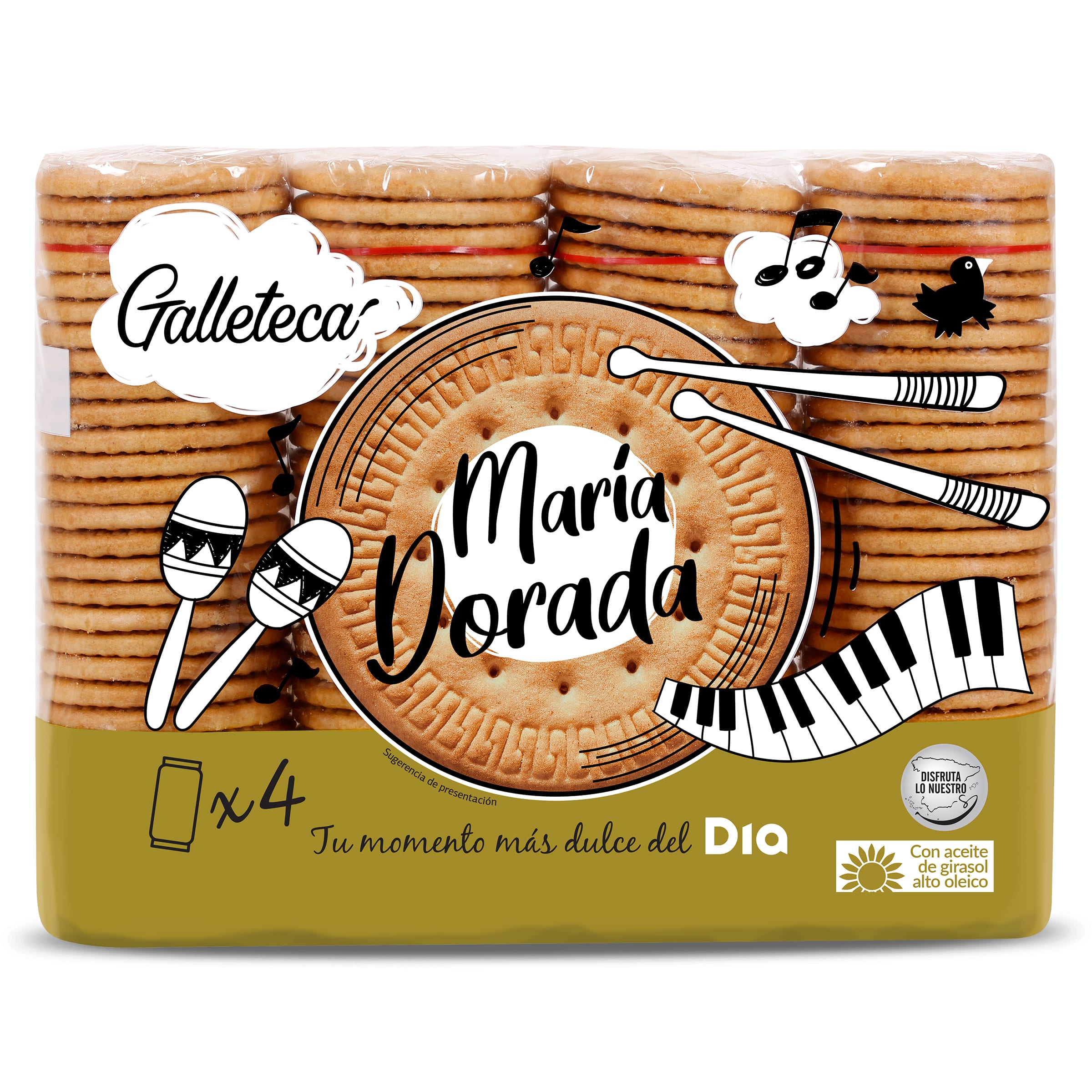 Galletas dorada maría Galleteca de Dia 800 g