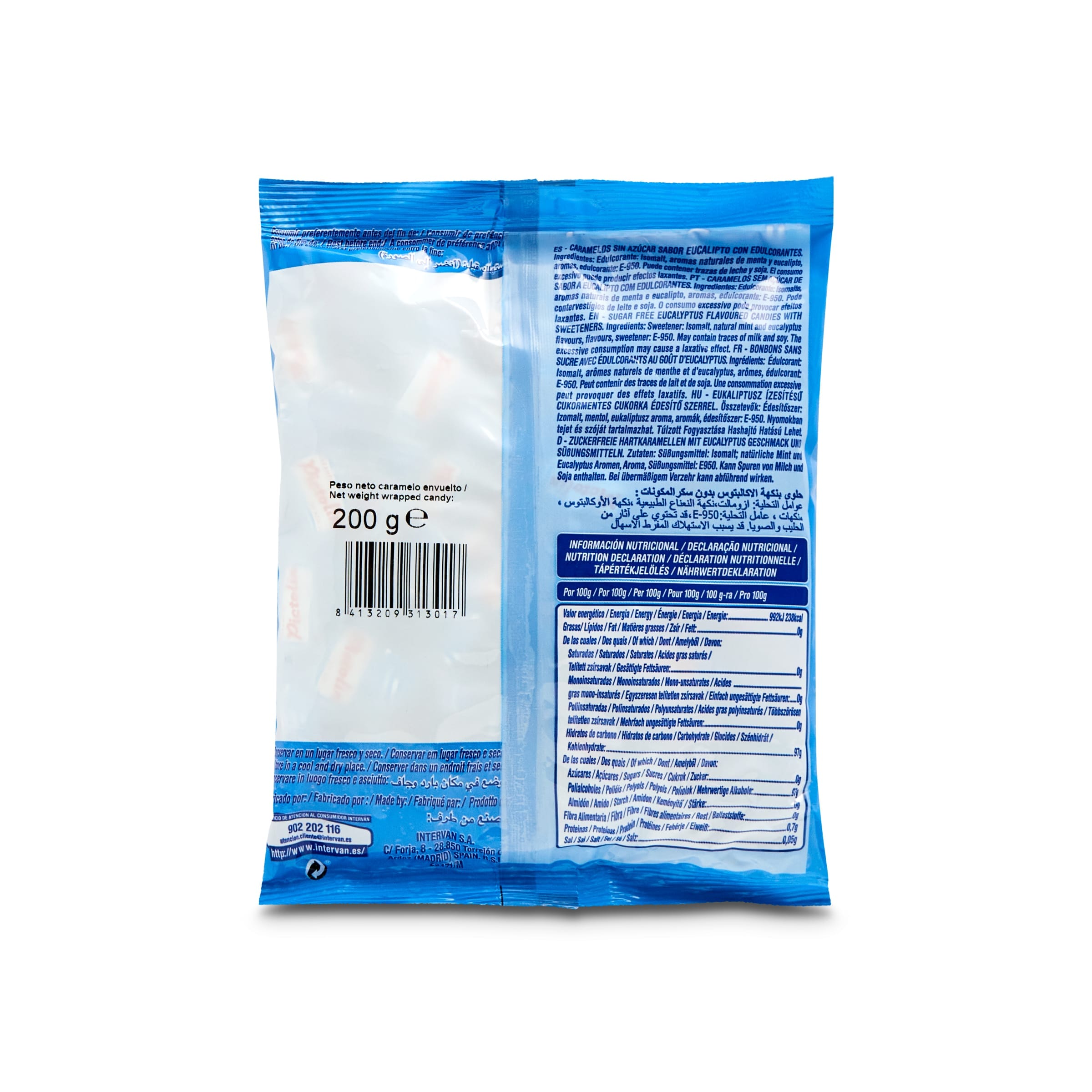 Caramelos de eucalipto sin azúcar Pictolin 200 g