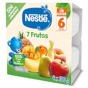 Preparado de 7 frutas sin gluten Nestlé pack 4 x 100 g