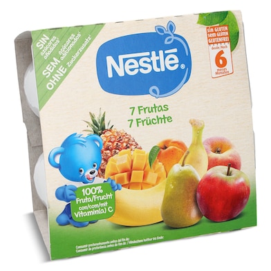 Preparado de 7 frutas sin gluten Nestlé pack 4 x 100 g-0