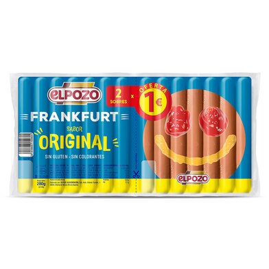 Salchichas frankfurt Elpozo bolsa 2 x 140 g-0 Salchichas frankfurt Elpozo bolsa 2 x 140 g-0
