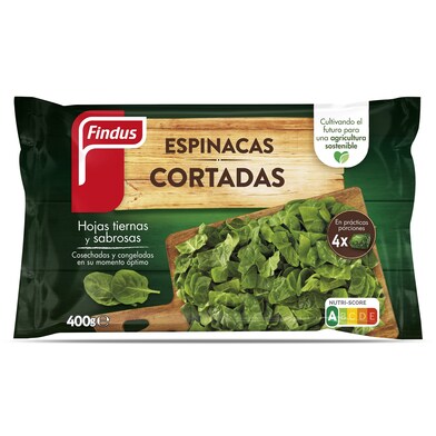 Espinacas cortadas Findus bolsa 400 g-0