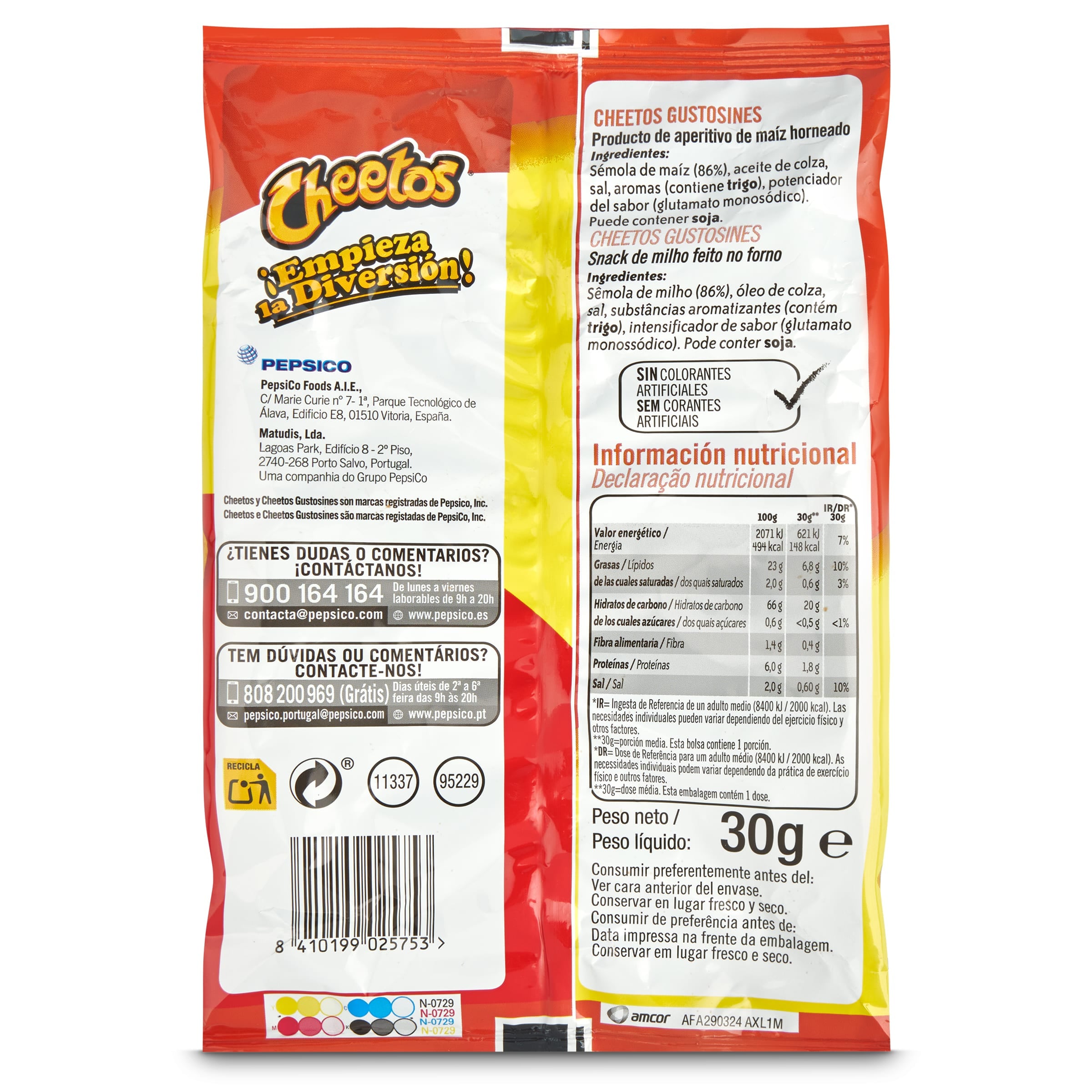 Cheetos Gustosines 30 g