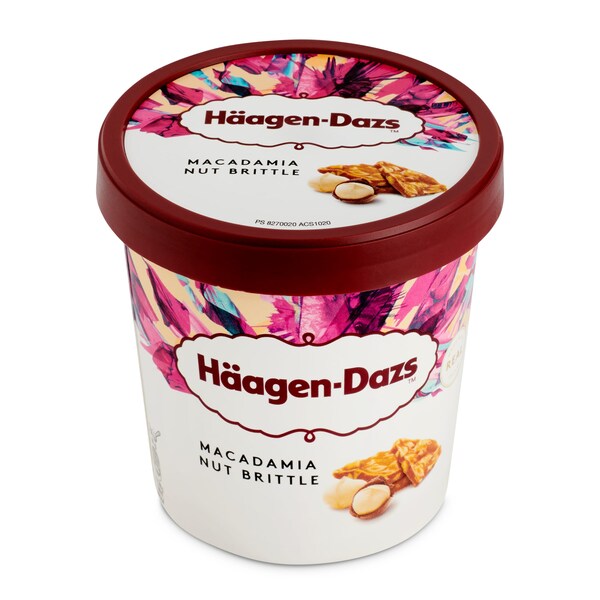 Helado Macadamia Nut Brittle Haagen Dazs Tarrina 400 Gr.