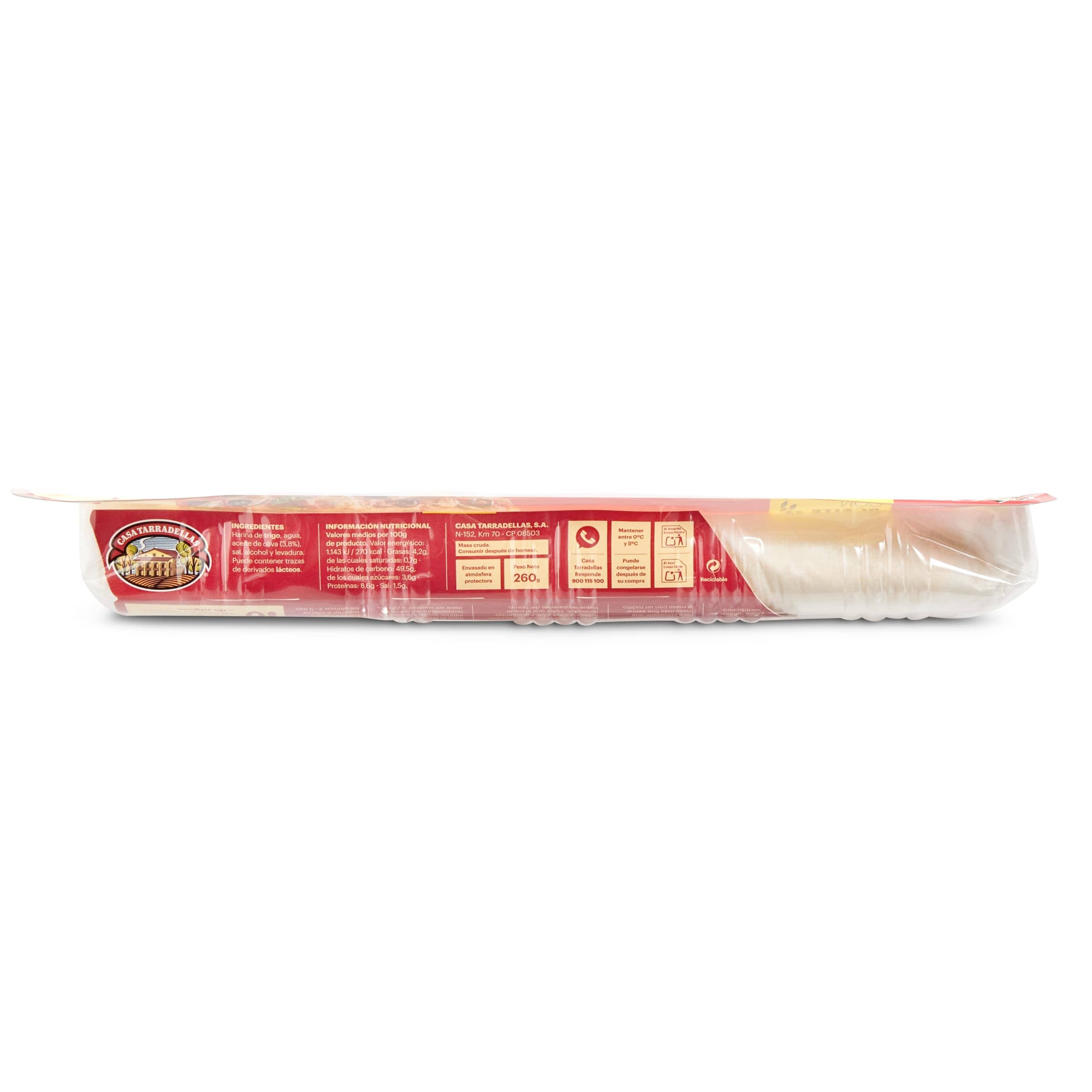 Masa fina para pizza Casa Tarradellas 260 g