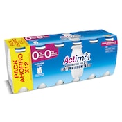 Yogur desnatado líquido natural Actimel pack 12 x 100 g