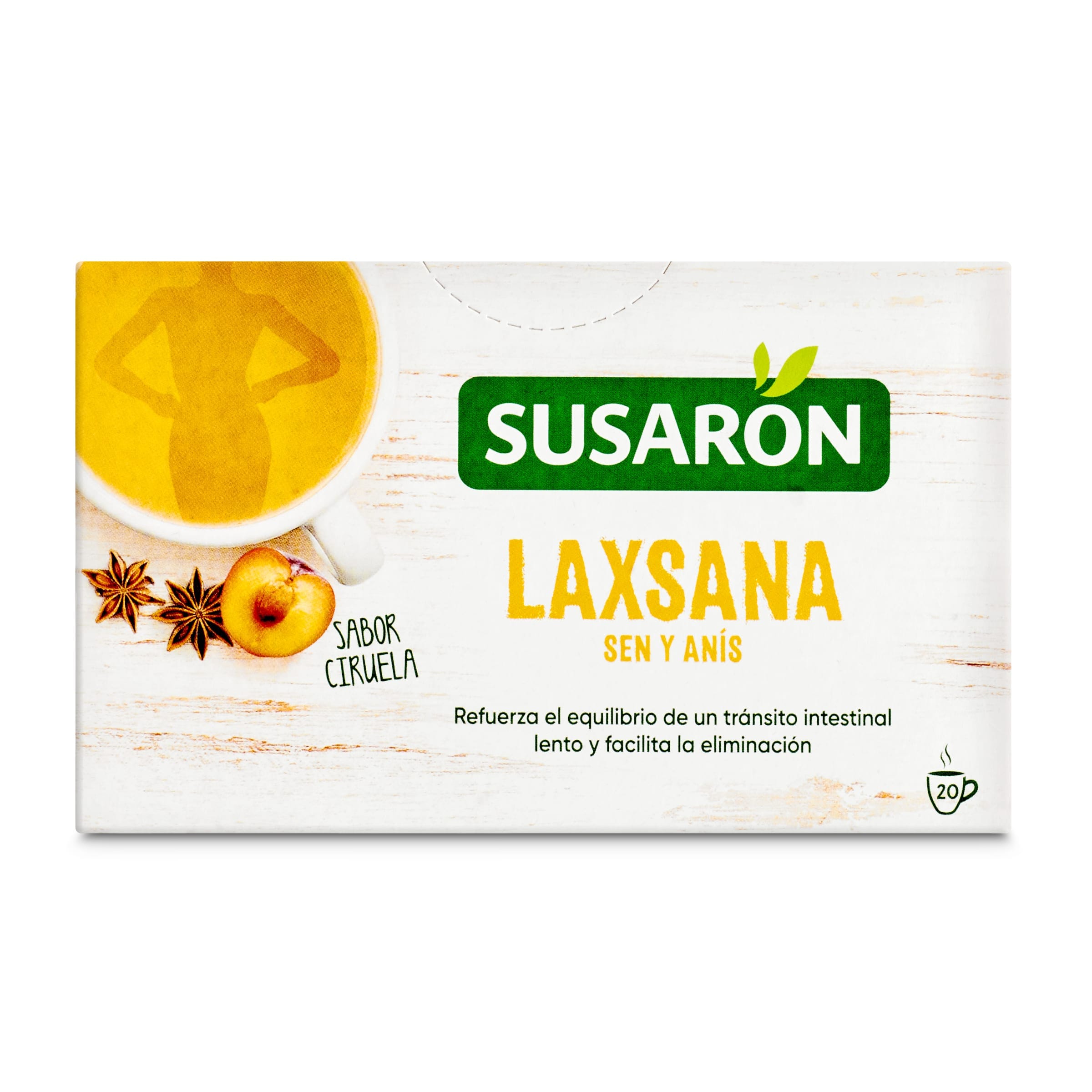 Infusión laxsana sabor ciruela Susaron 20 unidades