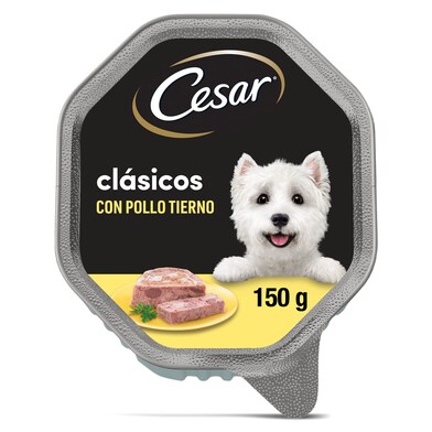 Alimento para perros con pollo Cesar tarrina 150 g-0