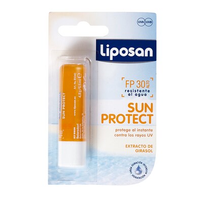 Lápiz labial protector solar spf 30 Liposan 1 unidad-0 Lápiz labial protector solar spf 30 Liposan 1 unidad-0