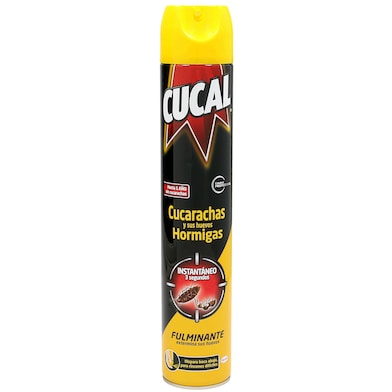 Insecticida para cucarachas y hormigas Cucal spray 750 ml-0