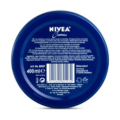 Crema hidratante universal todo tipo de pieles Nivea lata 400 ml-1 Crema hidratante universal todo tipo de pieles Nivea lata 400 ml-1