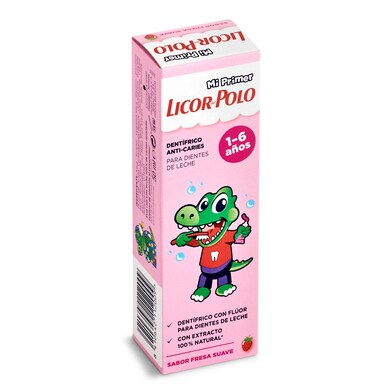 Pasta de dientes fresa 1-6 años Licor del Polo bote 50 ml-0 Pasta de dientes fresa 1-6 años Licor del Polo bote 50 ml-0