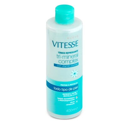 Tónico refrescante tri mineral complex cara y ojos Vitesse 400 ml-0