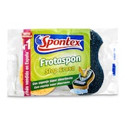 Estropajo con esponja super absorbente Spontex bolsa 2 unidades