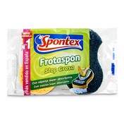 Estropajo con esponja super absorbente Spontex bolsa 2 unidades