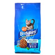 Alimento para gatos sabor salmón, atún y verduras Brekkies bolsa 1.5 Kg