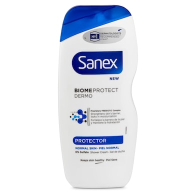 Gel de ducha dermo protector piel normal Sanex botella 250 ml-0