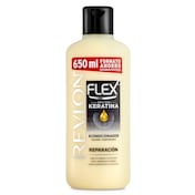 Crema suavizante con keratina cabello seco o dañado Flex botella 650 ml