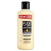 Crema suavizante con keratina cabello seco o dañado Flex botella 650 ml