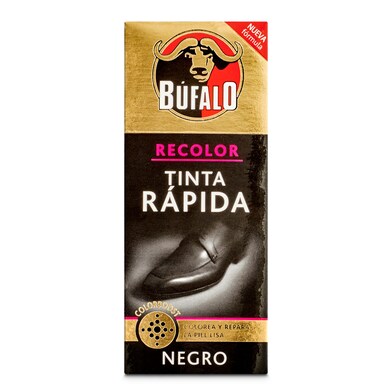 Tinta rápida para zapatos color negro Bufalo 25 ml-0