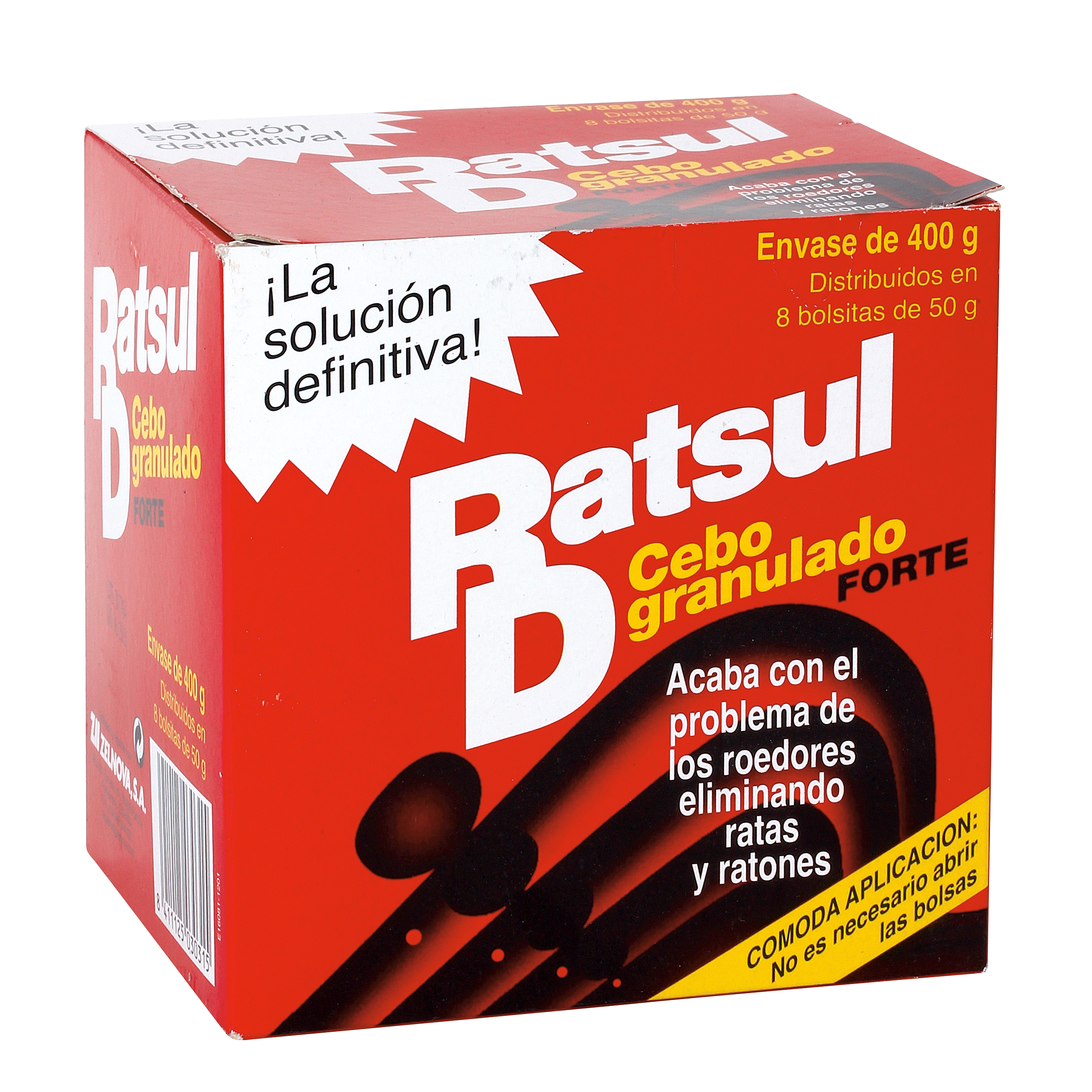 Raticida cebo granulado antiroedores Ratsul caja 2 unidades-0 Raticida cebo granulado antiroedores Ratsul caja 2 unidades-0