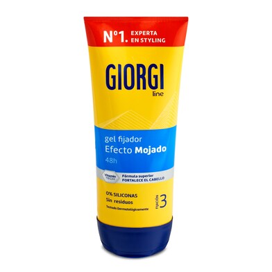 Gel fijador efecto mojado extrafuerte brillante Giorgi line tubo 170 ml-0