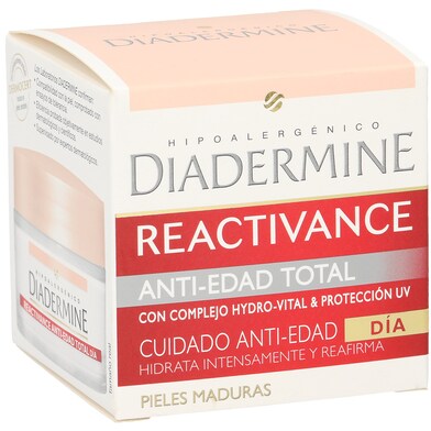 Crema facial de día antiedad total Diadermine caja 50 ml-0