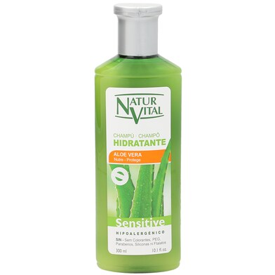 Champú hidratante con aloe vera Naturvital 300 ml-0