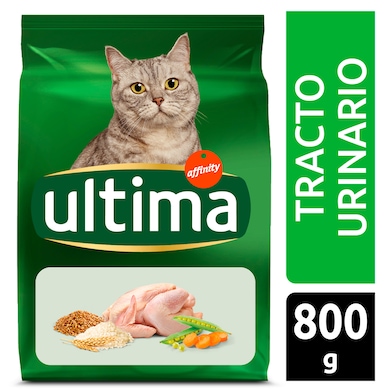 Alimento para gatos control tracto urinario Ultima bolsa 800 g-0