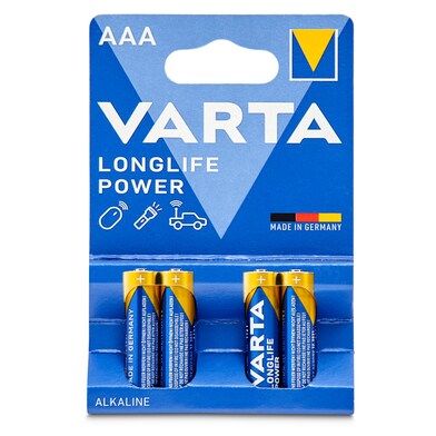 Pila alcalina power aaa Varta blister 4 unidades-0 Pila alcalina power aaa Varta blister 4 unidades-0