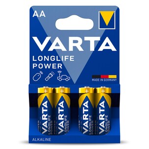 Pila alcalina power aa Varta 4 unidades