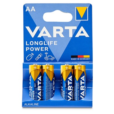 Pila alcalina power aa Varta blister 4 unidades-0