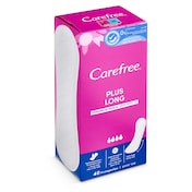 Protegeslips plus long fresh Carefree caja 40 unidades