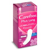 Protegeslips plus long fresh Carefree caja 40 unidades