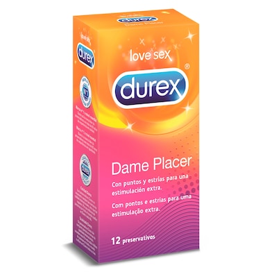 Preservativos dame placer Durex caja 12 unidades-0