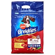 Alimento para perros adultos con buey Brekkies Delicious bolsa 3 Kg