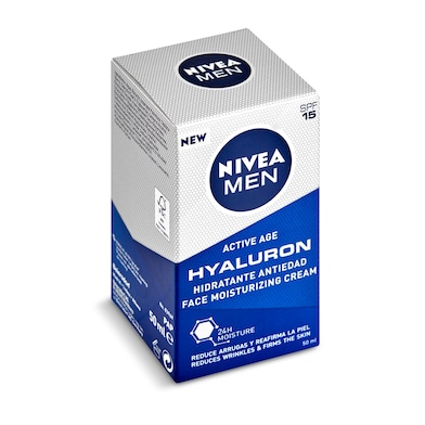 Crema hidratante antiarrugas active age hyaluron Nivea bote 50 ml-0