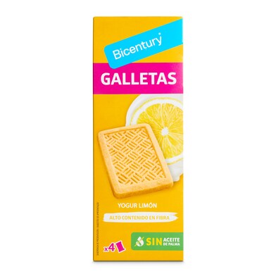 Galletas sabor yogur con limón Bicentury caja 160 g-1 Galletas sabor yogur con limón Bicentury caja 160 g-1