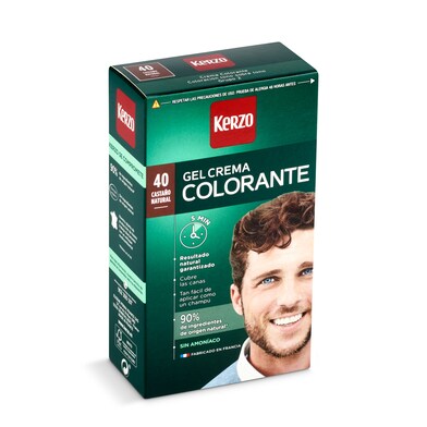 Tinte para hombre castaño nº40 Kerzo 1 unidad-0 Tinte para hombre castaño nº40 Kerzo 1 unidad-0