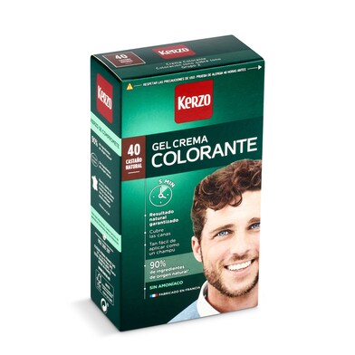 Tinte para hombre castaño nº40 Kerzo 1 unidad-0