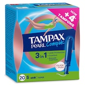 Tampax Compak Pearl super 20 unidades