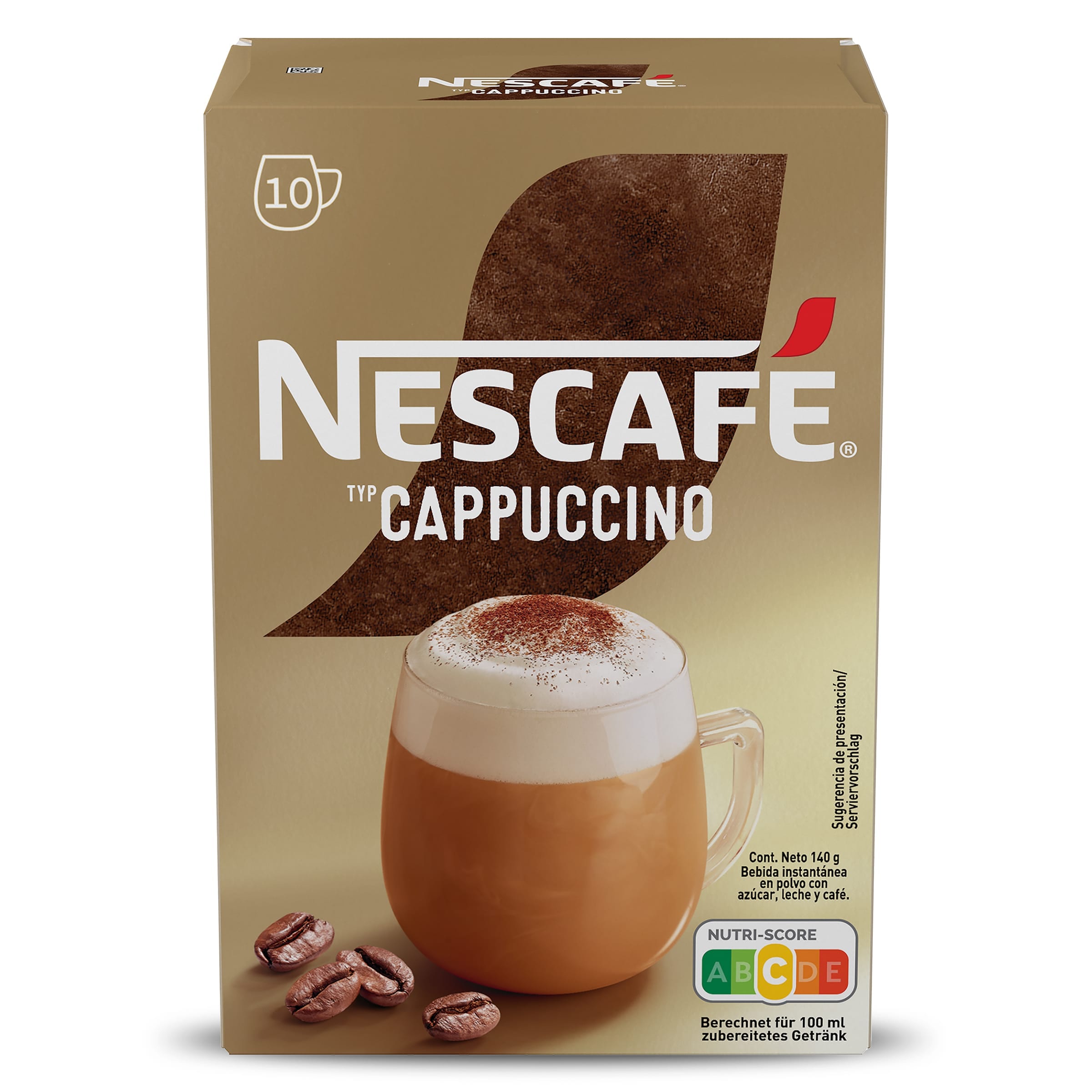 Cafe soluble capuccino Nescafé 140 g