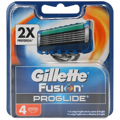 Maquinilla de afeitar recambio Gillette Proglide Fusion 4 unidades-0
