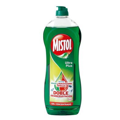 Lavavajillas mano concentrado ultra plus Mistol botella 650 ml-0 Lavavajillas mano concentrado ultra plus Mistol botella 650 ml-0