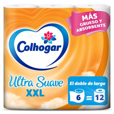Papel higiénico xxl Colhogar bolsa 6 unidades-0 Papel higiénico xxl Colhogar bolsa 6 unidades-0