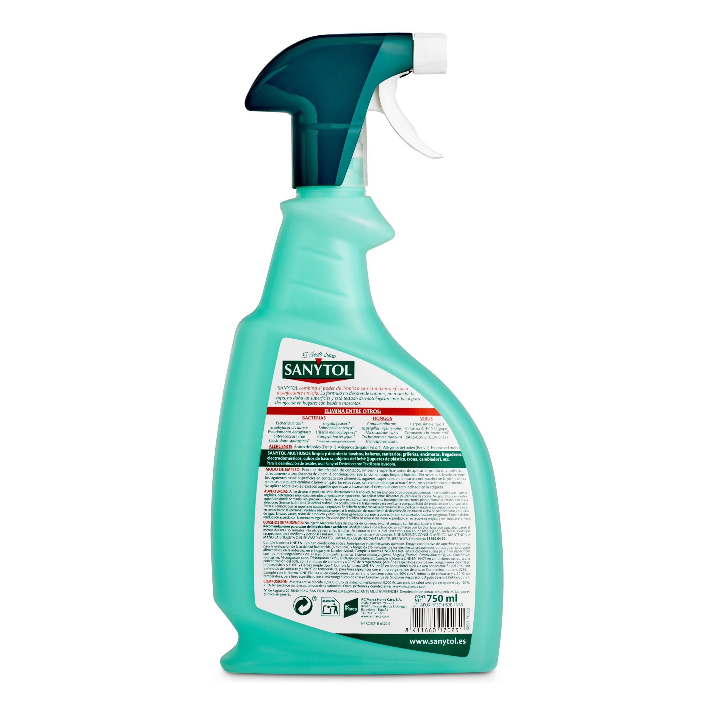 Desinfectante multiusos Sanytol 750 ml