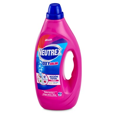 Gel quitamanchas oxy5 color sin lejía Neutrex botella 1.6 l-0 Gel quitamanchas oxy5 color sin lejía Neutrex botella 1.6 l-0