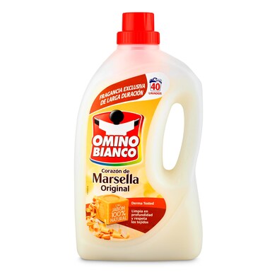 Detergente máquina líquido marsella Omino bianco botella 40 lavados-0