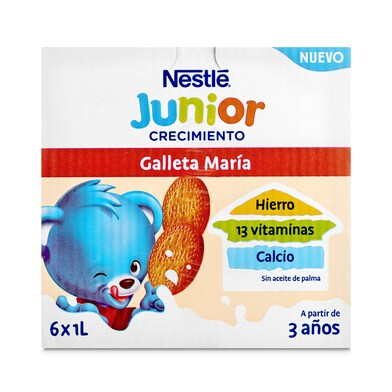 Leche crecimiento con galleta maría +3 años Nestlé brik 1 l-1